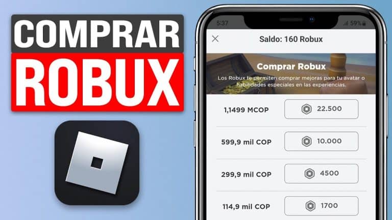 Cómo comprar Robux desde la app